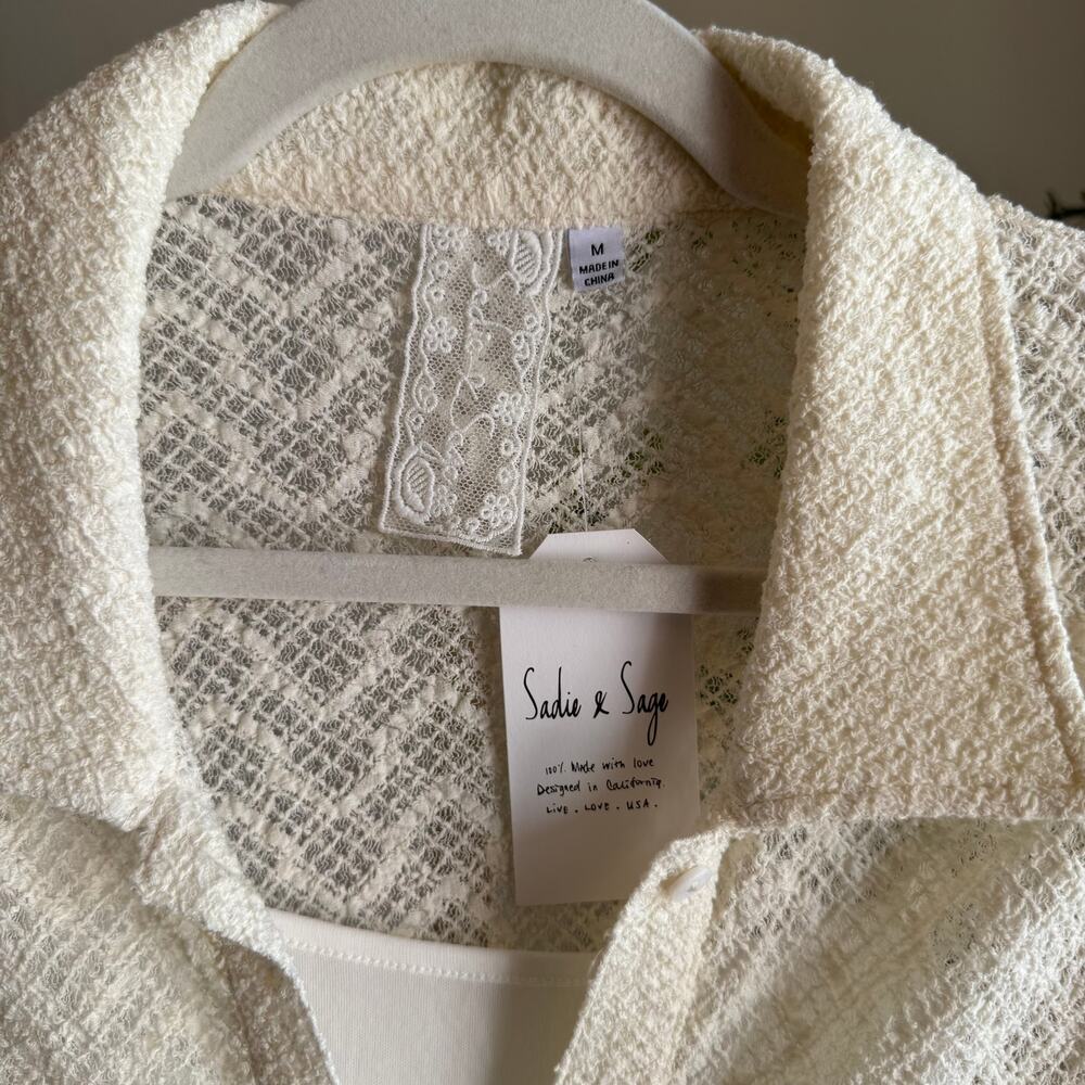 Sadie & Sage Textured Button Front Collared Dress… - image 5